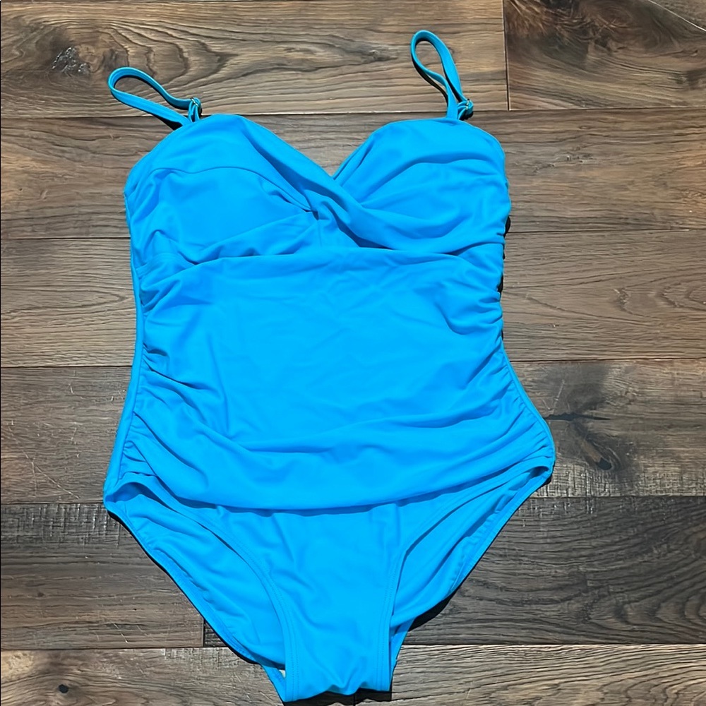 Shore Shapes Swimwear Turquoise Blue One Piece Swimsuit